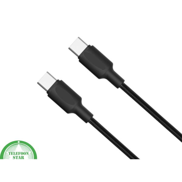 USB-C naar USB-C Snellaadkabel 0.5 Meter &ndash; Ultra Korte Kabel – foto 2