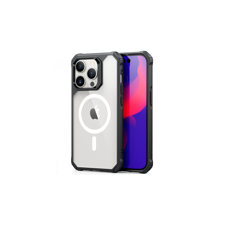 iPhone 14 Pro Max Armor HaloLock hoesje zwart doorzichtig