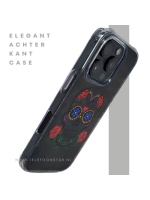 iPhone 16 Pro Hoesje met Skull Design &ndash; Elegante Achterkant Bescherming  Telefoonhoesje Transparant & Stevig