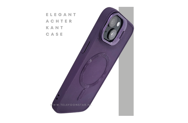 iPhone 15 Siliconen Hoesje Paars – Geschikt voor MagSafe