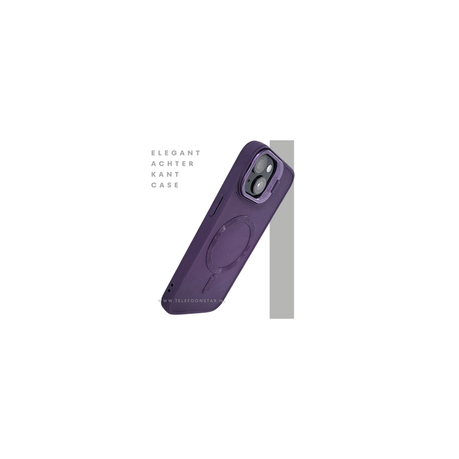SlimShield Magneto Paars &ndash; MagSafe Geschikt Hoesje voor iPhone 13 en iPhone 14
