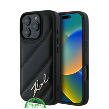 Hoesje voor iPhone 16 Pro Max Luxe Hoesje Zwart &ndash; Stijlvolle Bescherming met Elegant Design