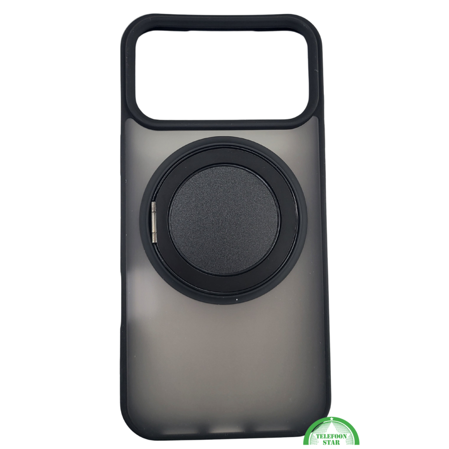 ProtectCase iPhone 17 Pro Max met Magnetische Ringstandaard &ndash; Mat Zwart