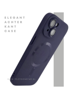 iPhone 15 Plus Siliconen Hoesje Donkerblauw &ndash; MagSafe-Compatibel & Ultieme Bescherming