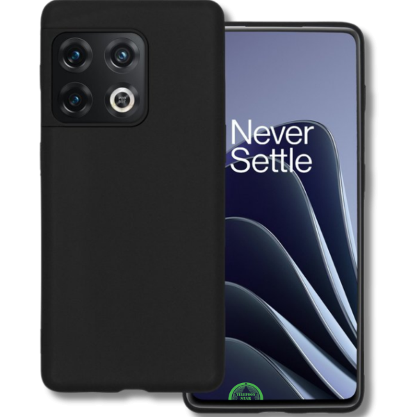 Zwart Hoesje voor OnePlus 10 Pro SilkShield Matte Soft Case – foto 4