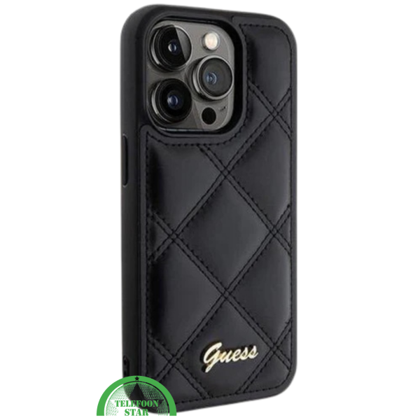 iPhone 15 Pro Design Hoesje &ndash; Modern Zwart met Structuur – foto 2