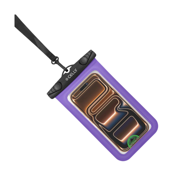 Celly Waterproof case for smartphones up to 7 display size transparent hermetic closure – foto 2
