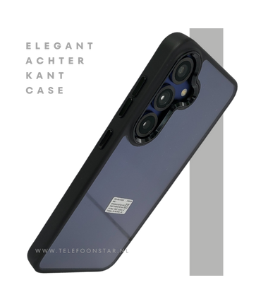Samsung Galaxy A16 Hoesje doorzichtig zwarte randen Bescherming & Stijl in &eacute;&eacute;n