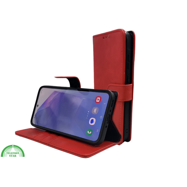 BoekCase hoesje voor Samsung A37 Rood Leer Stijlvolle – foto 4