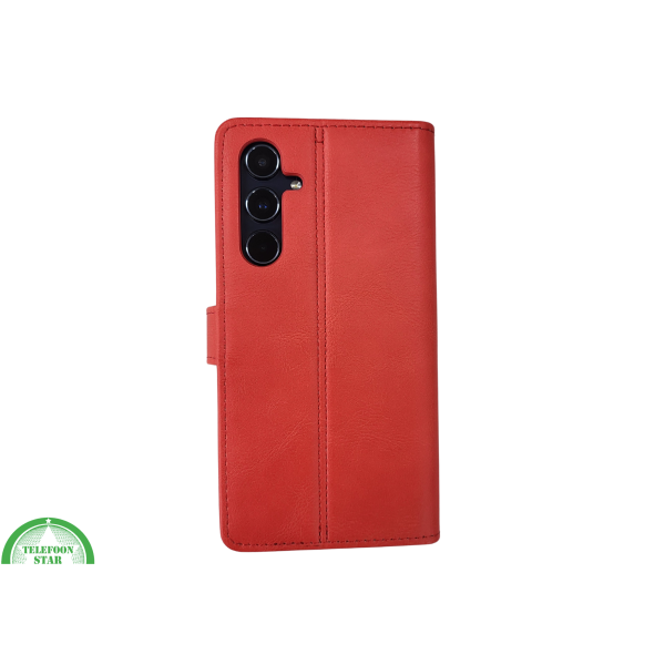 S25 deep Rood Leer Stijlvolle en Beschermende Wallet lather – foto 6