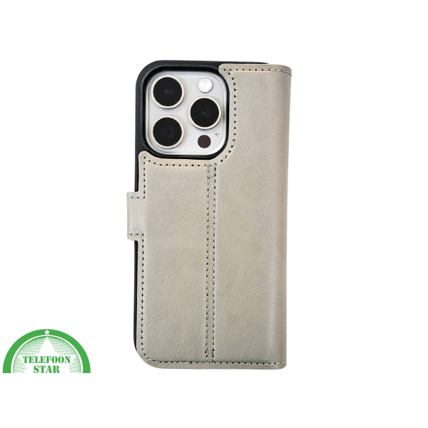 Groen Bookcase Hoesje 2 en 1 iPhone 15 Pro Max&ndash; Lederen Look &amp; Kaartvak | Telefoonstar.nl – foto 3