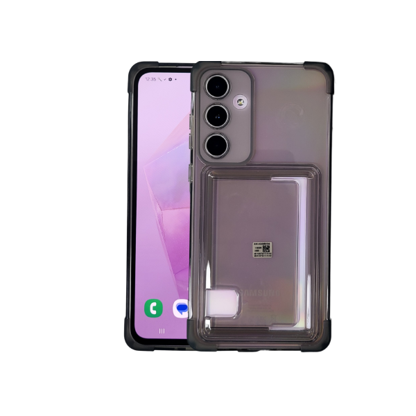 Samsung Galaxy A55 Hoesje met Kaartvak Transparant en Schokbestendig – foto 2