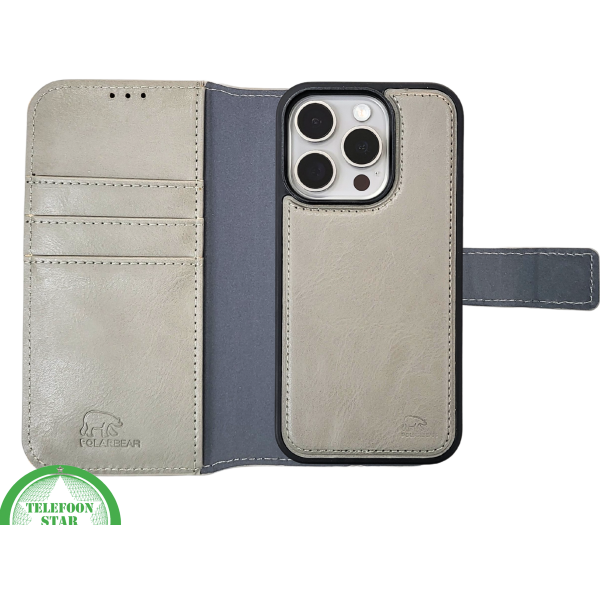 Groen Bookcase Hoesje 2 en 1 iPhone 15 Pro Max&ndash; Lederen Look &amp; Kaartvak | Telefoonstar.nl – foto 5