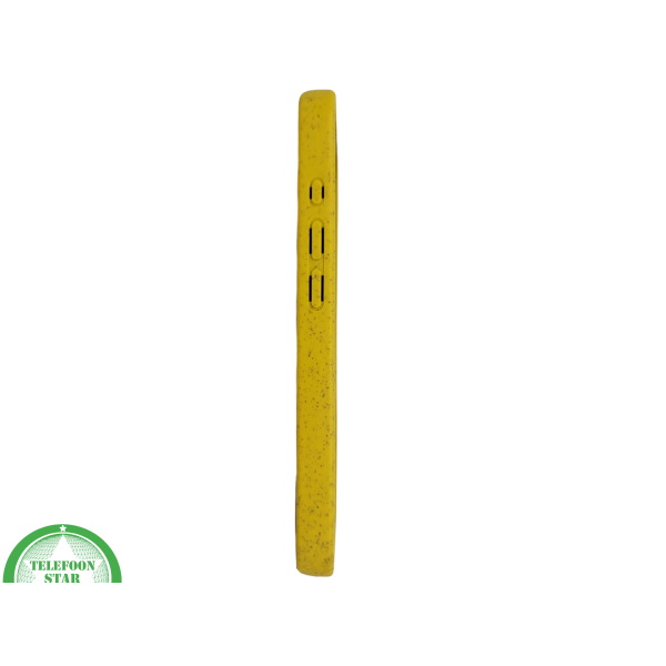 iPhone 16 Plus geel eco vriendelijk bioplastic schokbestendige cover – foto 5