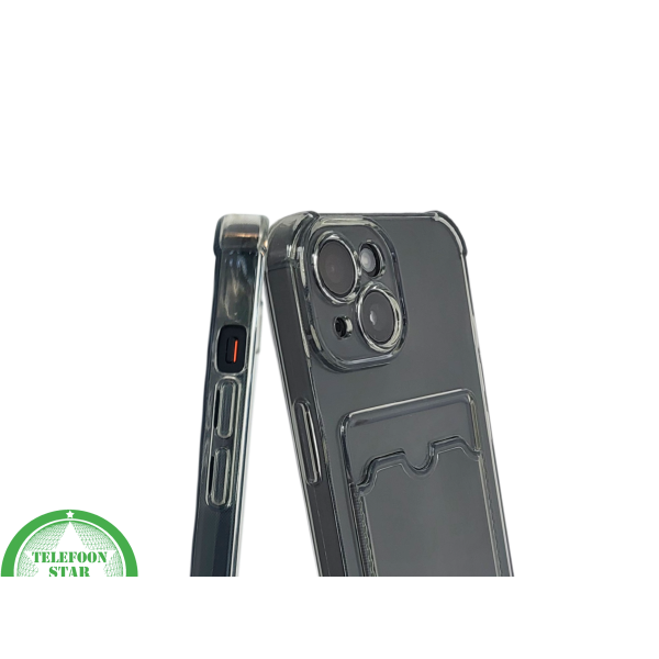 iPhone 15 Transparant Hoesje &ndash; Met Opklapbare Kaarthouder &amp; Stevige Bescherming – foto 6
