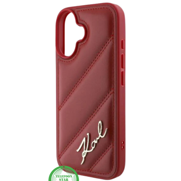 Hoesje voor iPhone 16 Rood Leren &ndash; Luxe Bescherming met Stijlvolle Glans – foto 3