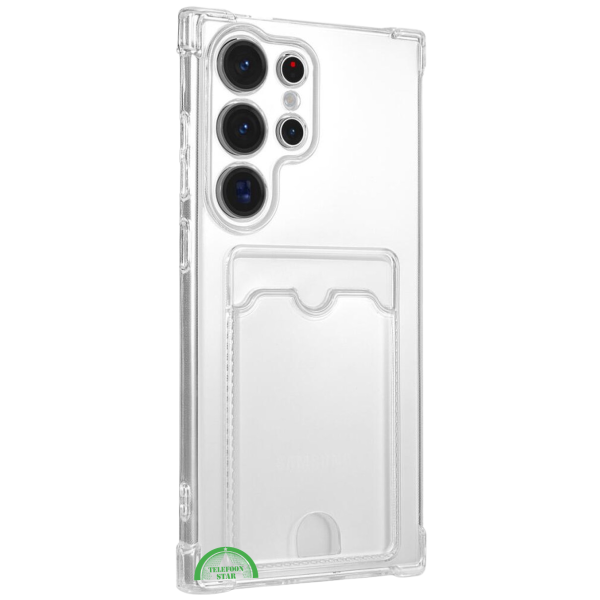 Transparant Hoesje voor Samsung S23 Ultra met Kaartvak, Praktisch, Slank &amp; Shockproof – foto 3