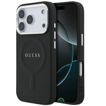 Hoesje voor iPhone 17 Pro Max Zwart Guess Slank, stevig en nauwkeurig