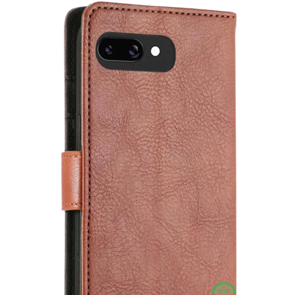 Google Pixel 10a Bookcase Hoesje Bruin Leren Look Met Pasjeshouder – foto 2