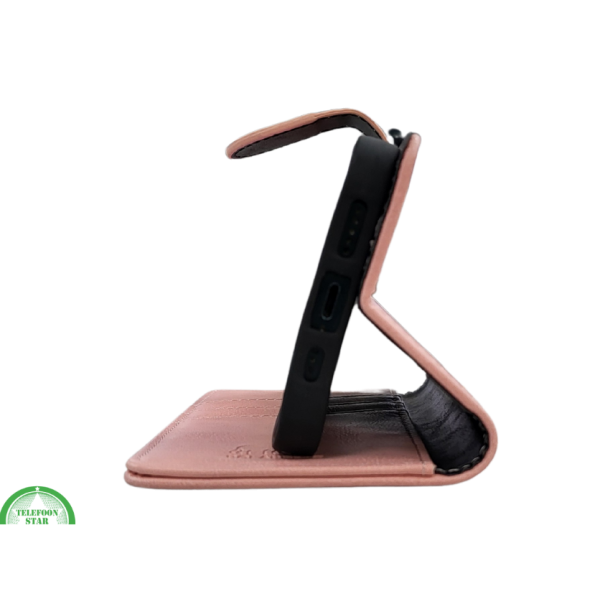 portemonnee licht Roos cover boek case iPhone 16E Nieuw model 2025 – foto 4