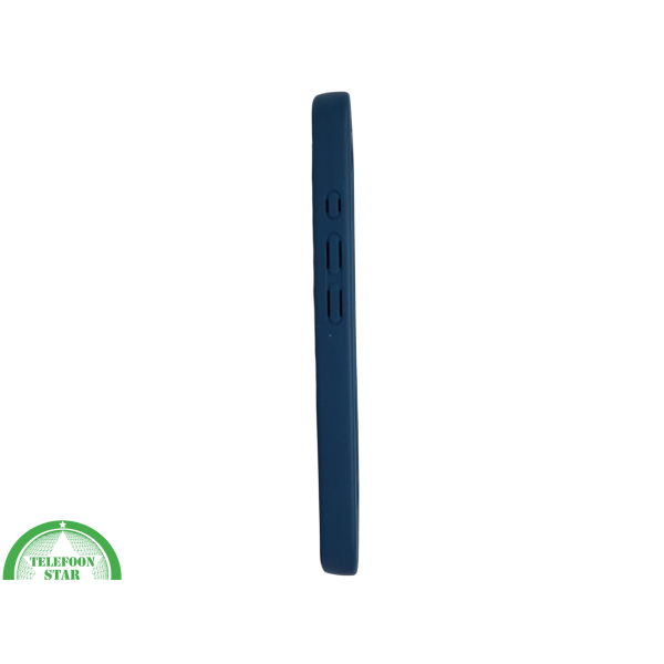 iPhone 16 hoesje blauw soft touch siliconen met schokabsorptie – foto 5