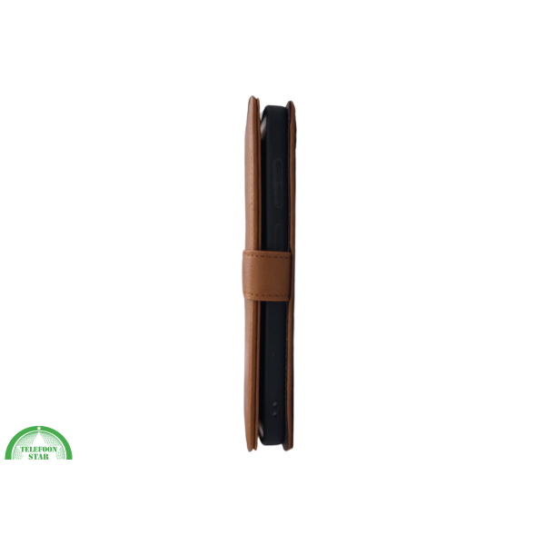 S25 Plus Boek Case Leer Stijlvolle en Beschermende Wallet Case Bruin – foto 5