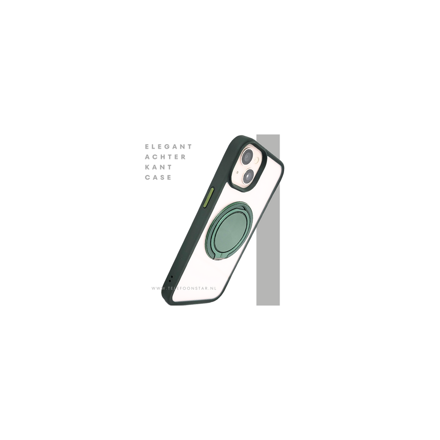 CoverGrip MagSafe Case &ndash; iPhone 13 / 14 Hoesje met Groene Ring | Telefoonstar.nl