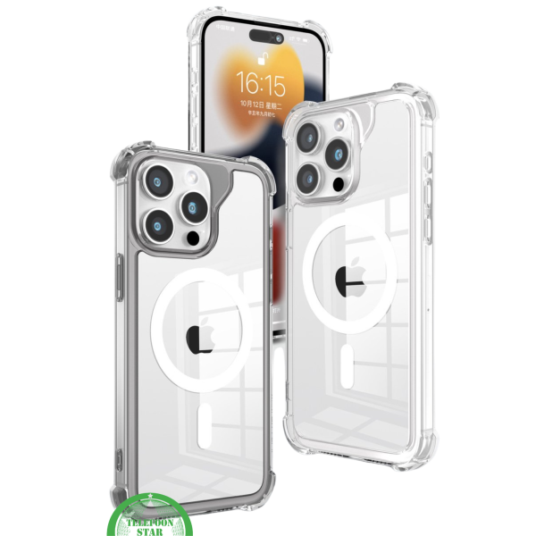 MagSafe Hoesje voor iPhone 16 Pro max Silicone &ndash; Transparant, Flexibel &amp; Compatible | Telefoonstar – foto 3