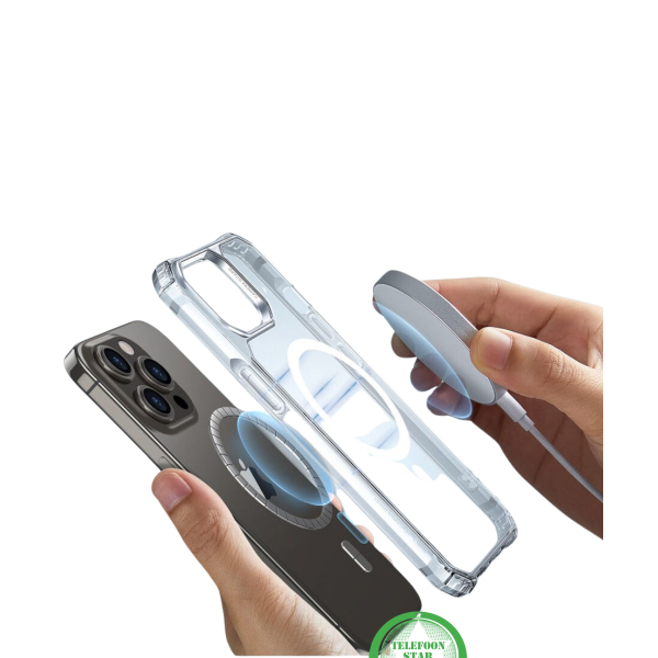 MagSafe Hoesje voor iPhone 15 Pro &ndash; Sterk, Transparant &amp; Magnetisch – foto 3