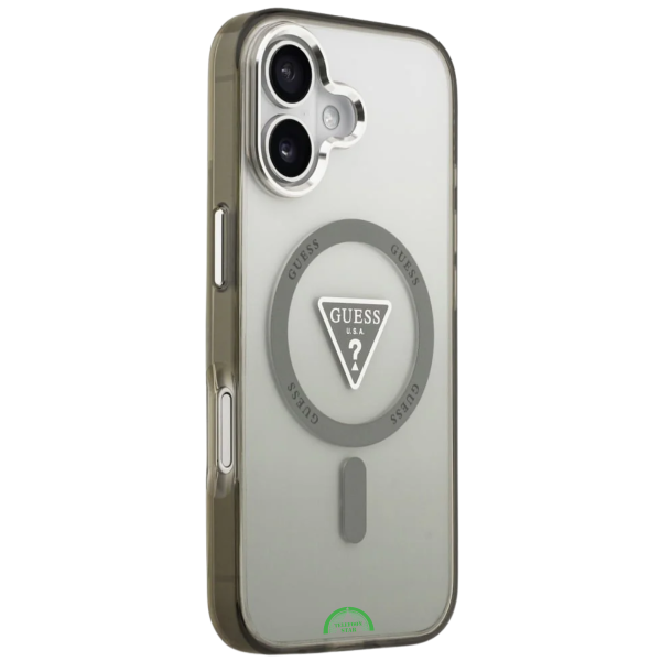 Hoesje iPhone 17 Transparant Grijs MagRing SmokeShield Case – foto 2