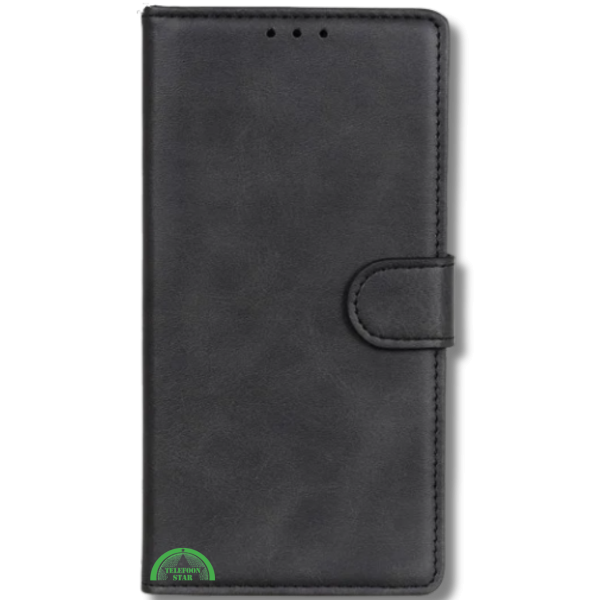 Bookcase Hoesje voor OnePlus 12 Zwart Vintage Leer Look met Magnetische Sluiting – foto 2