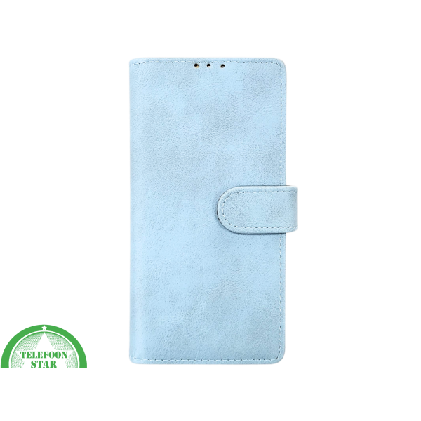Lichtblauw Bookcase Hoesje iPhone 15 Pro &ndash; Fris &amp; Functioneel | Telefoonstar.nl – foto 2