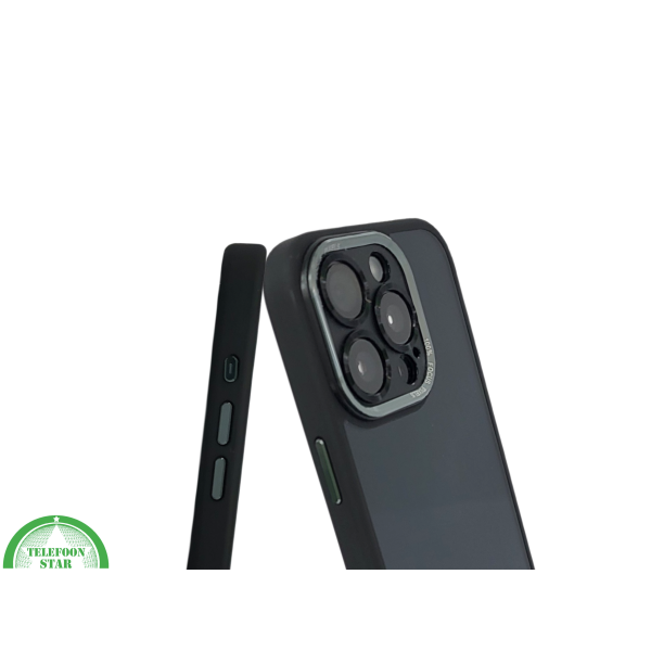 hoesje doorzichtig zwarte randen silicone voor iPhone 16 Pro Max – foto 6