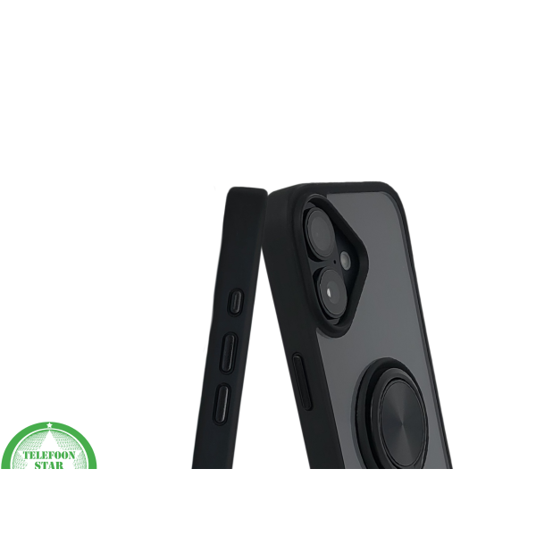 iPhone 16 hoesje groen transparant met MagSafe ring en schokbestendige bescherming – foto 6