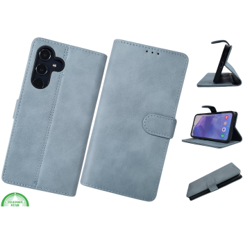 Hoesje voor Samsung Galaxy S26 Boek Case Leer Blauw