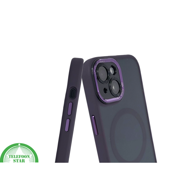 iPhone 15 Hoesje &ndash; Paars met Transparante Back &amp; MagSafe | Elegant &amp; Effici&euml;nt – foto 6