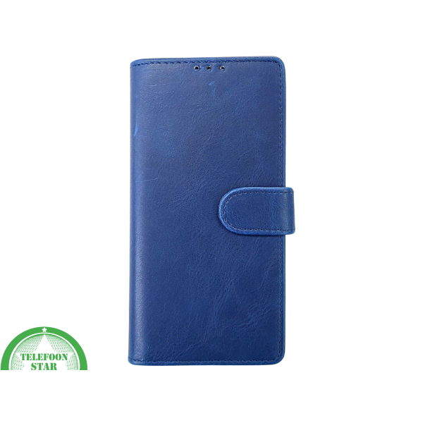 iPhone 15 Pro Bookcase Hoesje Blauw &ndash; Elegant Leren Look met Magnetische Sluiting – foto 2
