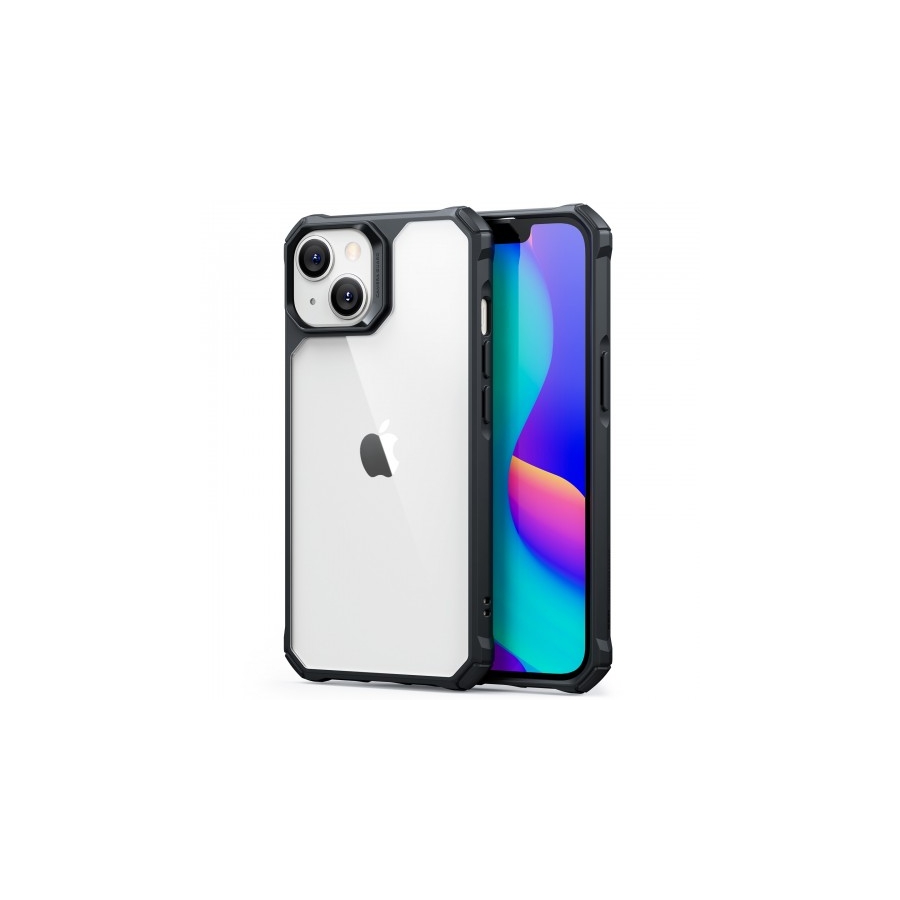 iPhone 14 hoesje zwart doorzichtig
