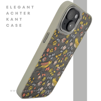 iPhone 15 Hoesje &ndash; Herfst Vogeltjes Design | Uniek, Beschermend & Betaalbaar
