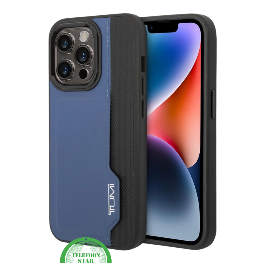 Hoesje voor iPhone 16 Pro Max Robuust Hoesje Blauw-Zwart &ndash; Sterke Bescherming met Stijlvolle Afwerking