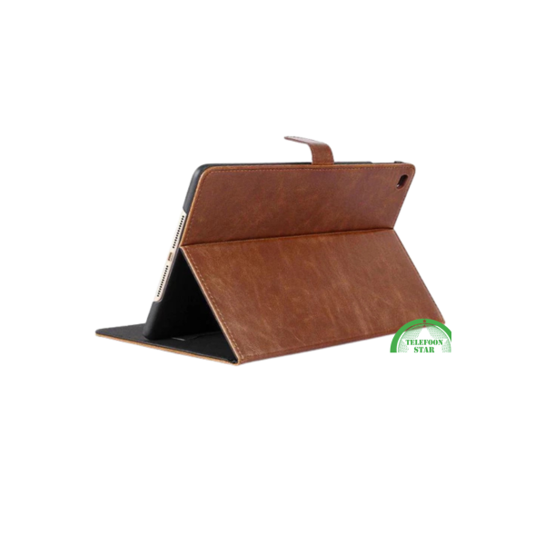 Bruine Leren Look iPad Air 5 Hoesje 10.9 (2022) &ndash; Luxe Bookcase Bescherming – foto 2