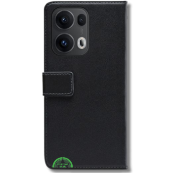 Hoesje voor Oppo Reno 13 Pro Zwart Bookcase Premium kunstleer volledig