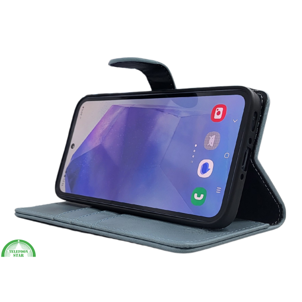 A16 lichtblauw Boek Case Leer Stijlvolle en Beschermende Wallet Case – foto 3
