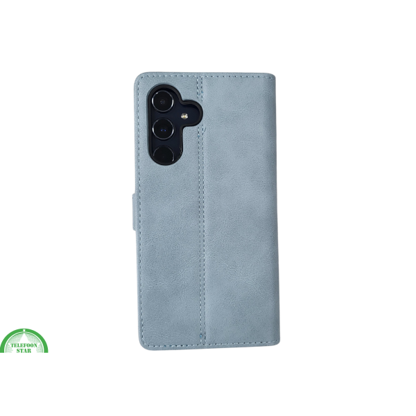 S25 lichtblauw Boek Case Leer Stijlvolle en Beschermende Wallet Case – foto 6