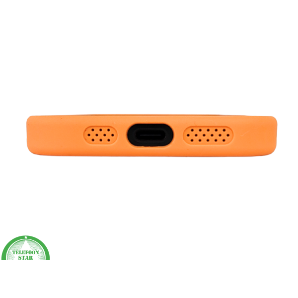 iPhone 16 Pro Oranje Hoesje Met Transparante Achterkant Stevige Bescherming – foto 4