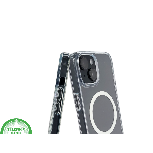 iPhone 15 Hoesje &ndash; Transparant Met Witte MagSafe Ring | Strak, Slim &amp; Beschermend – foto 6