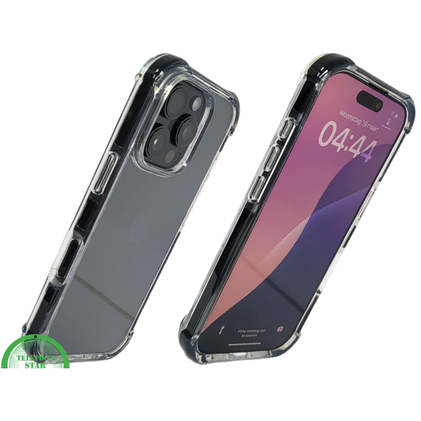 iPhone 16 Pro max Transparant Hoesje met Verstevigde Randen &ndash; Heldere Achterkant Bescherming – foto 2