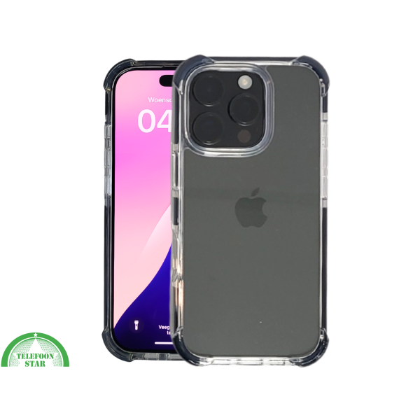 iPhone 16 Pro max Transparant Hoesje met Verstevigde Randen &ndash; Heldere Achterkant Bescherming – foto 3