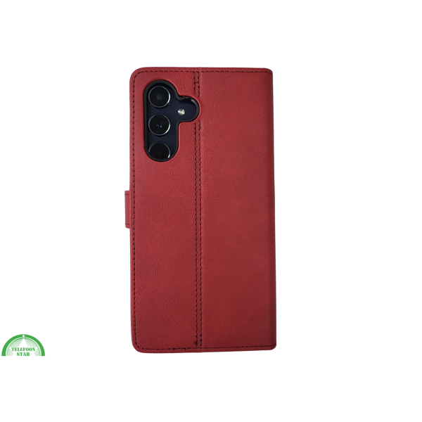A17 Boek Case Leer Stijlvolle en Beschermende Wallet Case bordeauxrood – foto 6
