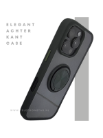 iPhone 16 Pro Max Zwart Hoesje Met Ringhouder Stevige Rugcover Voor Extra Grip